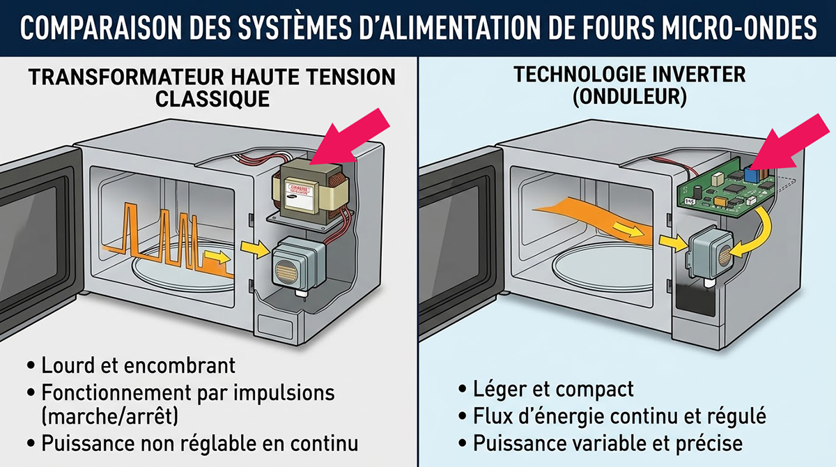 Comparaison Inverter vs Conventionnel